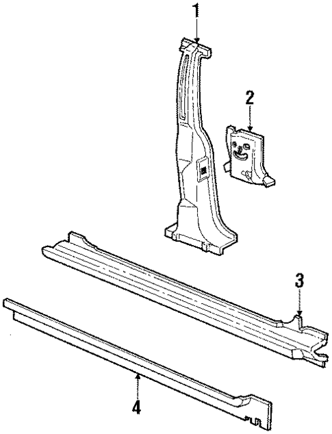 Center Pillar & Rocker for 1985 Ford LTD #0