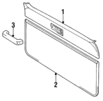 679356003003 - Body: Gate Trim Panel for Toyota: Land Cruiser Image