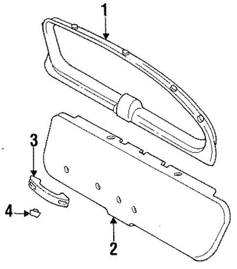 Interior Trim for 1992 Mercury Sable #0