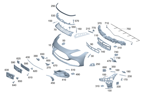 Front Bumper for 2026 Mercedes-Benz AMG GT 43 #0