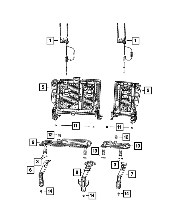 68515602AA - Interior Trim: Mechanism Active Head Restrain for Mopar Image