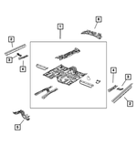 5183908AD - Body Sheet Metal Except Doors: Front Floor Pan for Dodge: Caliber | Jeep: Compass, Patriot Image