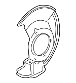 45255T6ZA00 - Brakes: Splash Shield for Honda: Ridgeline Image