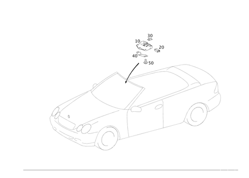 Soft Top Lock for 2008 Mercedes-Benz CLK550 #0