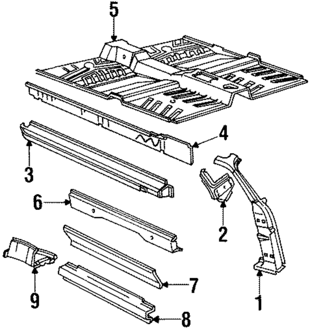 E4GZ6702500A - Body: Pillar for Ford Image