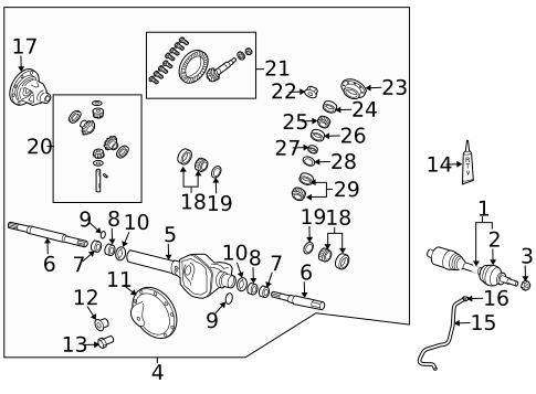 Front Axle & Carrier for 2008 Dodge Durango #0