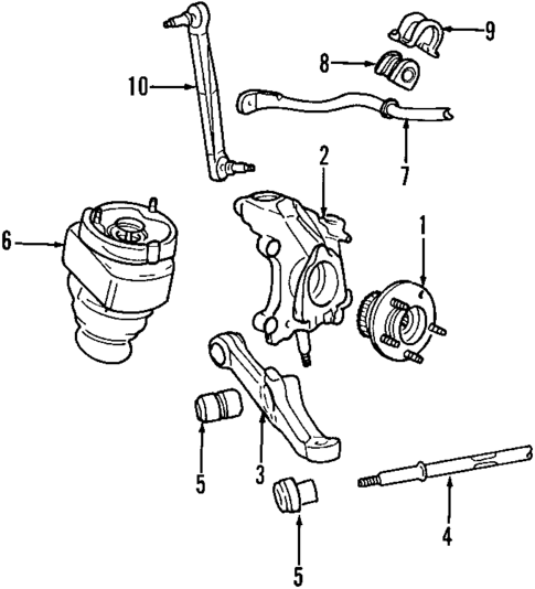Suspension Components for 1998 Lincoln Continental #1