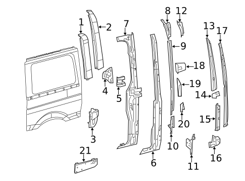 Rear Body for 2013 Mercedes-Benz Sprinter 2500 #1