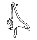 4818S5PA00ZB - : 2001-2002 Honda Civic - Lap &amp; Shoulder Belt for Honda: Civic Image