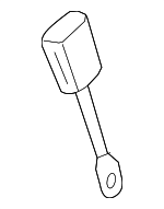 89024188 - : Light Titanium Rear Seat Belt with Buckle for GM Image