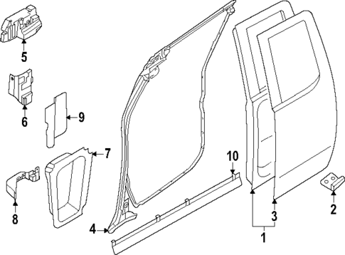 Door & Components for 2022 Nissan Frontier #2