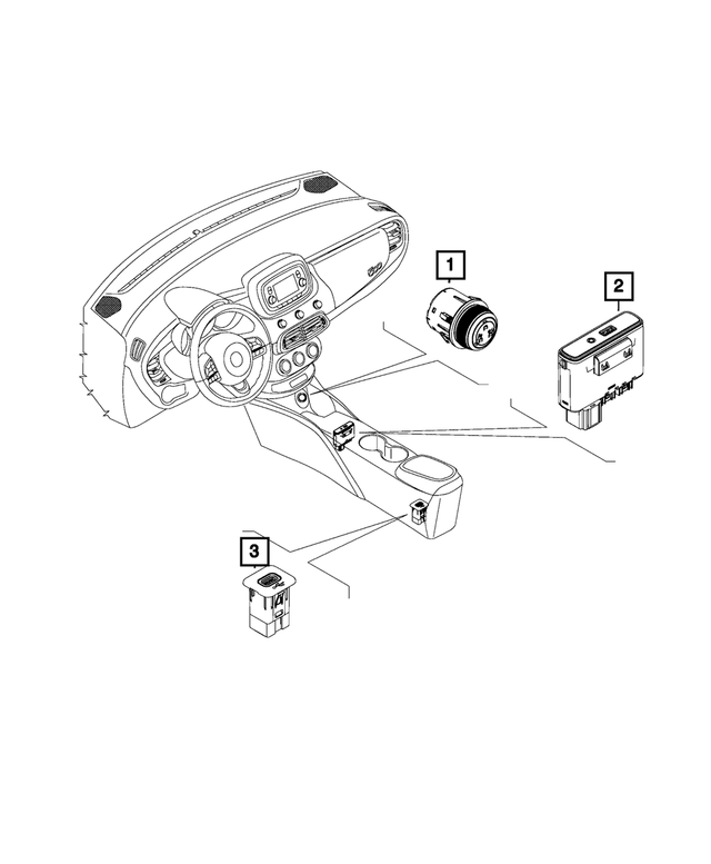 6CA23LXFAA - : Traction Control Switch for Mopar Image