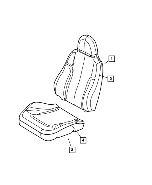Front Seats and Attaching Parts for 2002 Jeep Liberty #2
