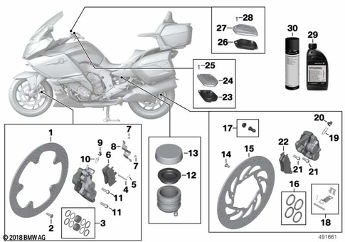 Brake Service for 2010 BMW-Motorrad K 1600 GT #0