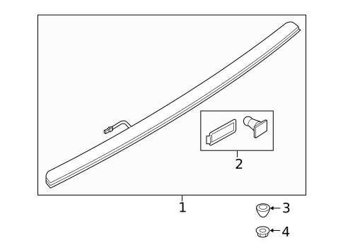High Mounted Stop Lamp for 2025 Audi S7 Sportback #0