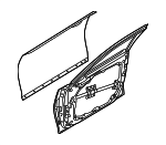 76004T1500 - Body: Door Shell for Hyundai Image