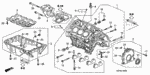 11910RCAA00 - Engine: Bracket, Engine Side Mounting for Acura: RL, TL Image