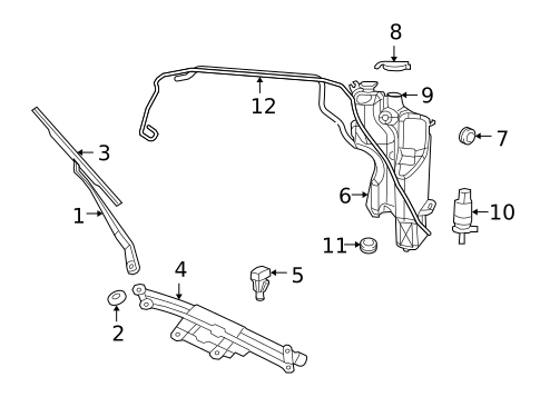 Wiper & Washer Components for 2011 Ram Dakota #0