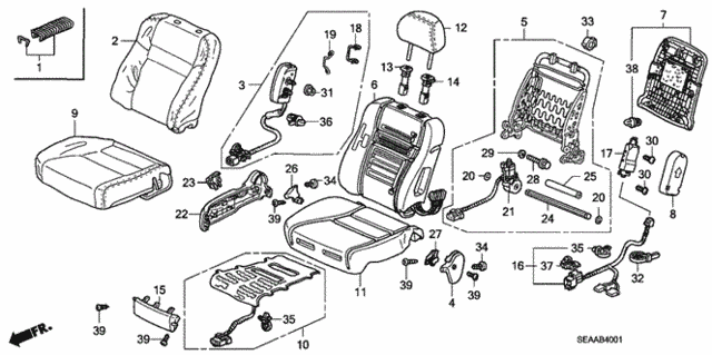 Front Seat (R.) for 2008 Acura TSX #0