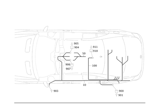 Cable Harness Automobile Telephone for 2010 Mercedes-Benz S 550 #0