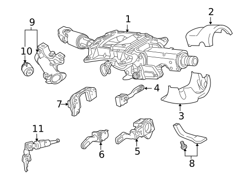 Steering Column for 2007 Audi A4 Quattro #1