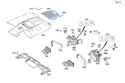 Air Intake, Gasoline Vehicles for 2023 Mercedes-Benz AMG GT 63 S #0