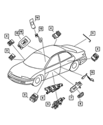 4760857AB - Electrical: Door Lock Switch for Mopar Image