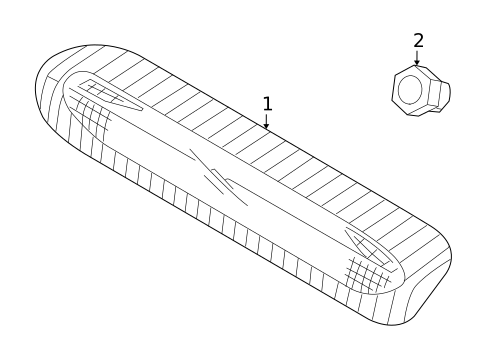 High Mounted Stop Lamp for 2009 Kia Spectra5 #0