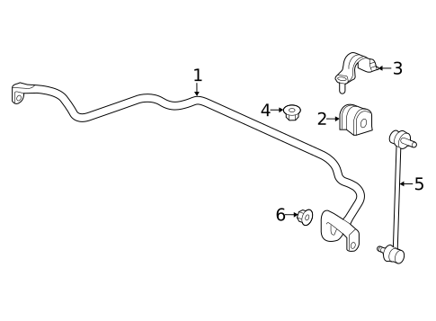 Stabilizer Bar & Components for 2024 Honda Odyssey #1