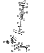 68039641AB - : Suspension Strut, Left for Mopar Image