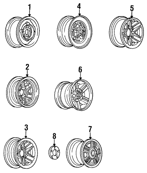 Wheels for 1985 Chevrolet Camaro #0