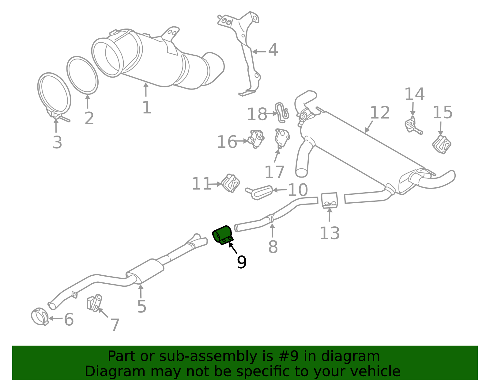 18307536426 - 1997-2026 BMW Muffler Clamp (18-30-7-536-426) | BMW