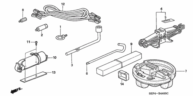 Tools - Jack for 2004 Acura TL #0