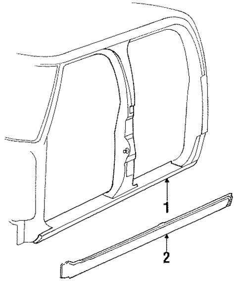 Rocker for 1985 Dodge W150 #0