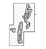 532020E020 - : Side Support for Lexus: RX350, RX450h Image
