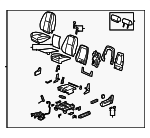15904248 - Body: Seat Assembly for Chevrolet: Silverado 1500, Silverado 2500 HD, Silverado 3500 HD | GMC: Sierra 1500, Sierra 2500 HD, Sierra 3500 HD Image
