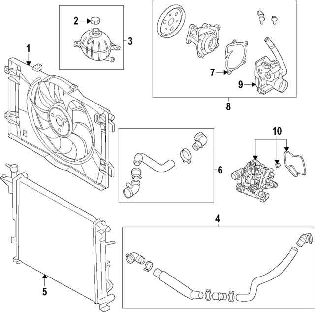25415P6000 - : Lower Hose for Hyundai Image