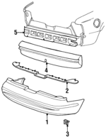 F6SZ17K835AA - Body: Bumper Cover for Ford Image