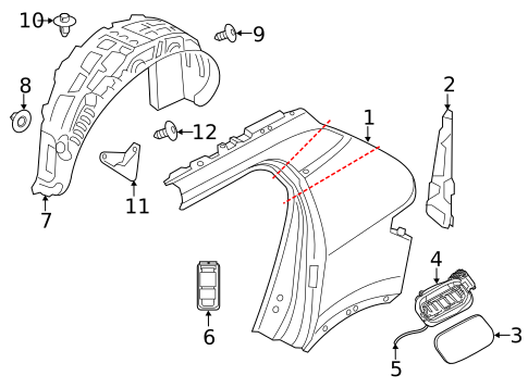 Quarter Panel & Components for 2019 Volvo XC40 #0