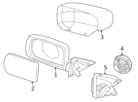 Outside Mirrors for 1997 BMW 540i #0