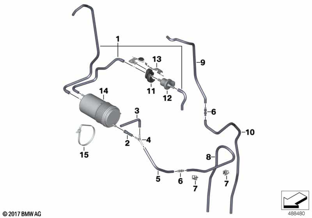 16138557625 - : Activated Charcoal Filter for BMW-Motorrad Image