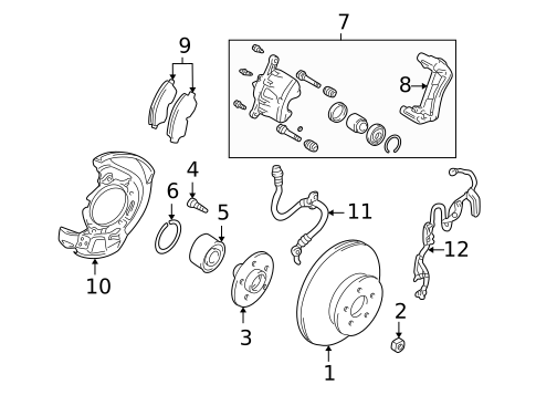 Disc Pads & Brake Shoes for 2003 Toyota RAV4 #1