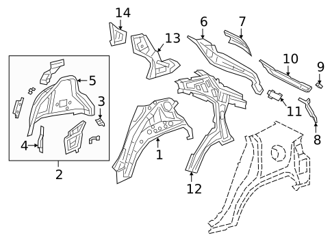 Inner Structure for 2019 Lexus UX200 #0