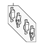 0074206420 - : Brake Pads                               for Mercedes-Benz Image