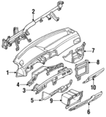 554341207004 - : Finish Panel for Toyota Image