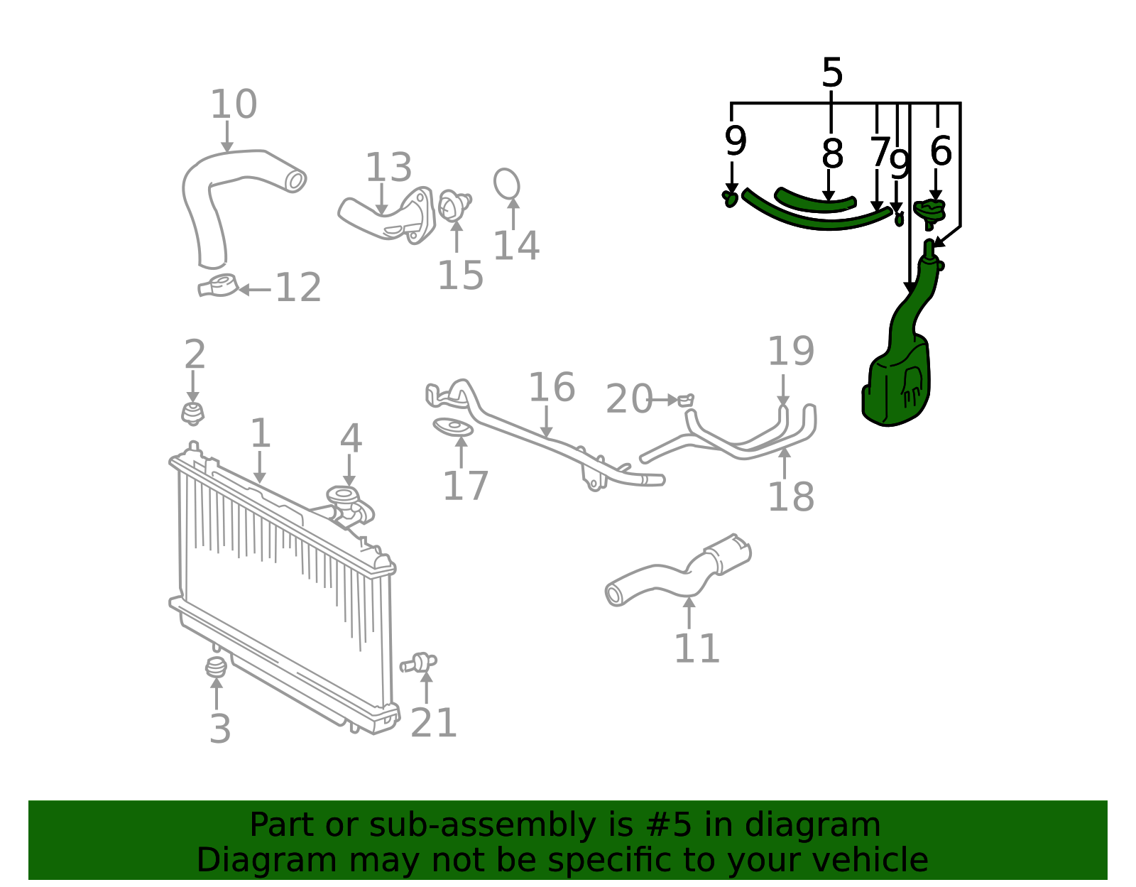 28050 Engine Coolant Reservoir 16470-28050 | OEM Parts Online