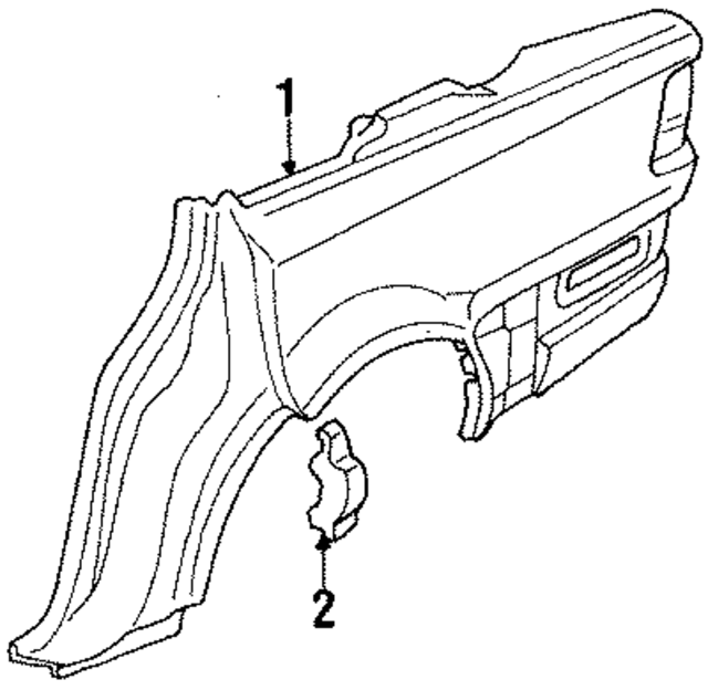 441809605D - Body: Outer Panel for Audi Image