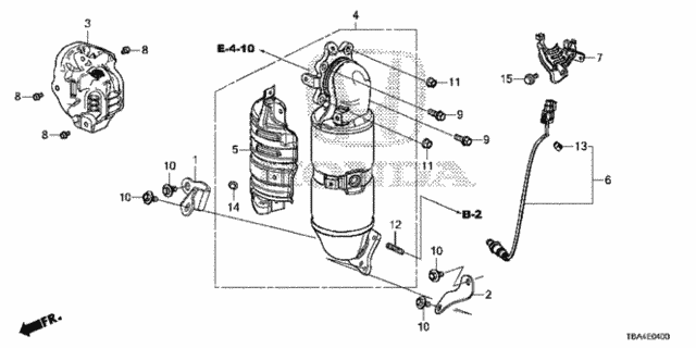 Converter (1.5L) for 2016 Honda Civic #0