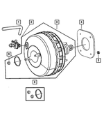 5273976AA - Service Brakes: Brake Booster Vacuum Hose for Mopar Image