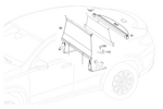 1676900710 - Rear Seat Bench: Trim, Rear Shelf for Mercedes-Benz Image